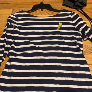 super cute parrot stripes long sleeve